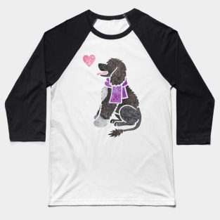 Watercolour Portuguese Water Dog Baseball T-Shirt